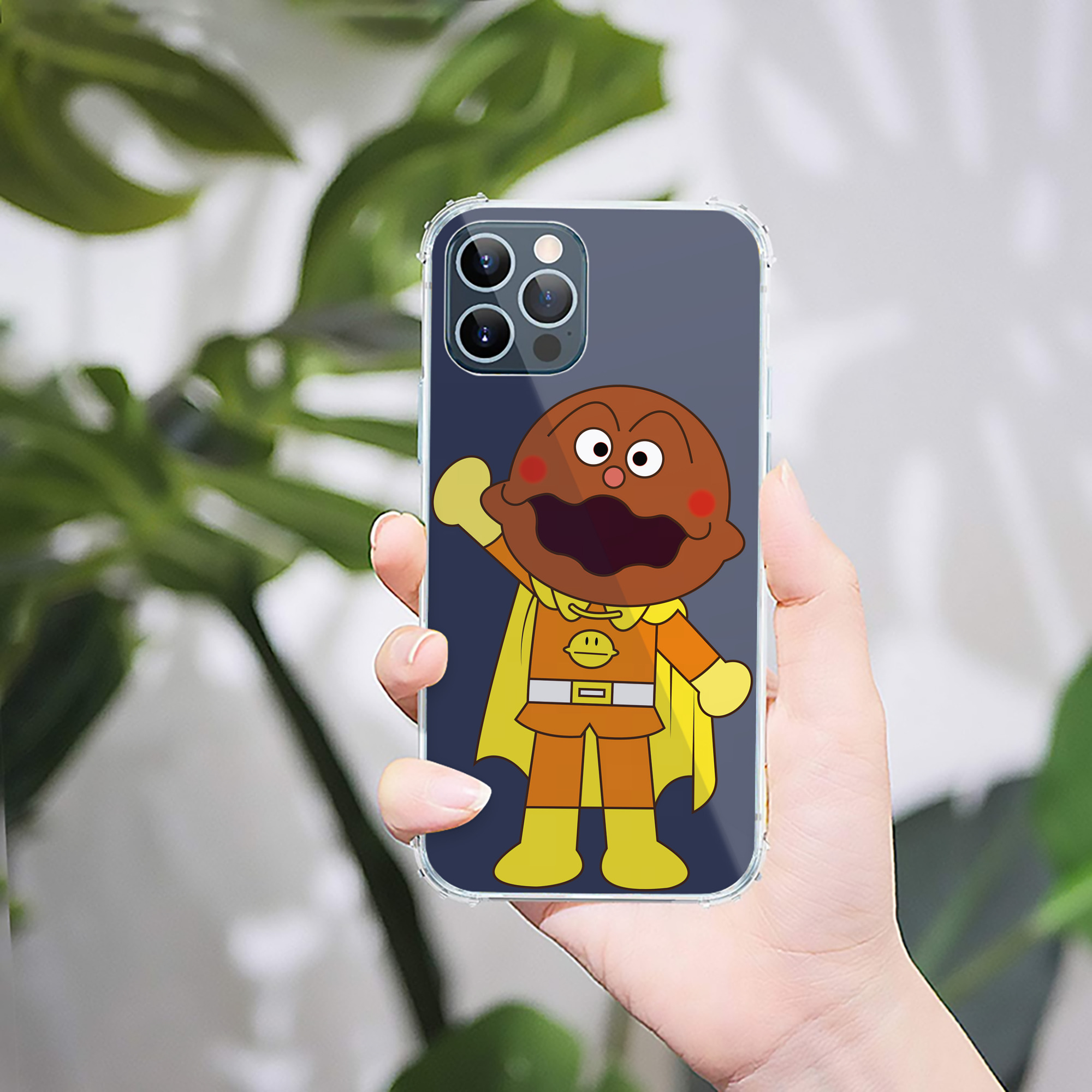 （画像用） アンパンマン Anpanman 【iPhone 12シリーズ対応】透明スマホケース（クリアソフトケース）